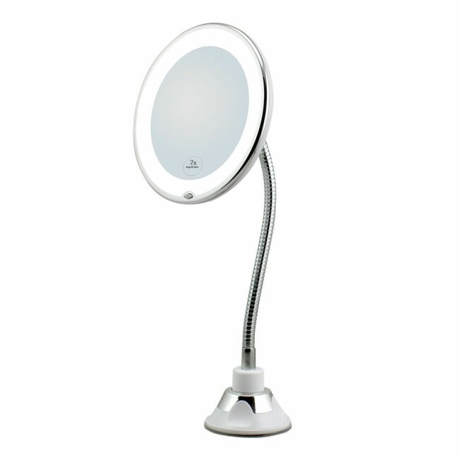 LED Schminkspiegel Make up Spiegel Kosmetikspiegel 7-fach 405271 Saugnapf  405271