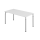 Schreibtisch Yale - 680-820 mm höhenverstellbar - B 1600 mm - 4-Fuß - silber/grau
