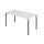 Schreibtisch Yale - 680-820 mm höhenverstellbar - B 1600 mm - 4-Fuß - graphit/grau