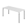 Schreibtisch Yale - 680-820 mm höhenverstellbar - B 1800 mm - 4-Fuß - silber/grau