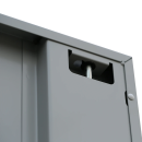 Metallschrank abschlie&szlig;bar 100x80 schwarz