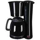 Kaffeemaschine mit 2 Thermoskannen &agrave; 1 L - 10 Tassen - 870 Watt - schwarz