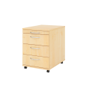 Rollcontainer aus Holz - 4 Schubladen - ohne Schloss -...