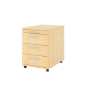 Rollcontainer aus Holz - 4 Schubladen - ohne Schloss -...