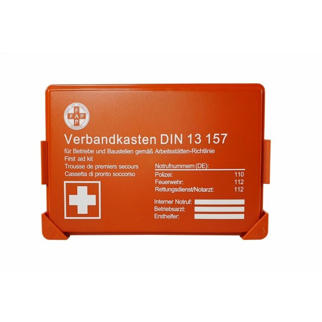 Verbandkasten orange Erste Hilfe Koffer DIN 13157, € 17,90