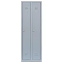 Lüllmann® Metallspind mit 2 Abteilen - grau