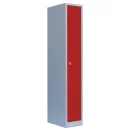 Lüllmann® Metallspind mit 1 Abteil - grau/rot