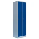 Lüllmann® Metallspind mit 2 Abteilen - grau/blau