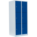 L&uuml;llmann&reg; XL F&auml;cherschrank mit 6 F&auml;chern - grau/blau