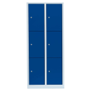 L&uuml;llmann&reg; XL F&auml;cherschrank mit 6 F&auml;chern - grau/blau