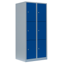 L&uuml;llmann&reg; XL F&auml;cherschrank mit 6 F&auml;chern - grau/blau