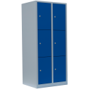 L&uuml;llmann&reg; XL F&auml;cherschrank mit 6 F&auml;chern - grau/blau