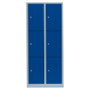 L&uuml;llmann&reg; XL F&auml;cherschrank mit 6 F&auml;chern - grau/blau