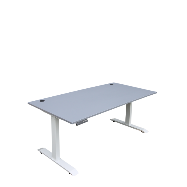 Elektrisch höhenverstellbarer Schreibtisch, 600-1250, 2000 x 800 mm, grau