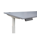 Elektrisch h&ouml;henverstellbarer Schreibtisch, 600-1250, 2000 x 800 mm, grau