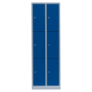 L&uuml;llmann&reg; F&auml;cherschrank mit 6 F&auml;chern - grau/blau