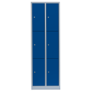 L&uuml;llmann&reg; F&auml;cherschrank mit 6 F&auml;chern - grau/blau