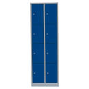 L&uuml;llmann&reg; F&auml;cherschrank mit 8 F&auml;chern - grau/blau