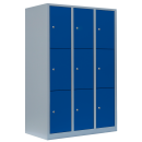 L&uuml;llmann&reg; XL F&auml;cherschrank mit 9 F&auml;chern - grau/blau