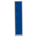 L&uuml;llmann&reg; XL F&auml;cherschrank mit 4 F&auml;chern - grau/blau