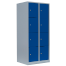 L&uuml;llmann&reg; XL F&auml;cherschrank mit 8 F&auml;chern - grau/blau