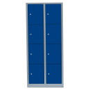 L&uuml;llmann&reg; XL F&auml;cherschrank mit 8 F&auml;chern - grau/blau