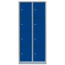 L&uuml;llmann&reg; XL F&auml;cherschrank mit 8 F&auml;chern - grau/blau