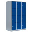 L&uuml;llmann&reg; XL F&auml;cherschrank mit 12 F&auml;chern - grau/blau