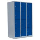 L&uuml;llmann&reg; XL F&auml;cherschrank mit 12 F&auml;chern - grau/blau