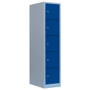 L&uuml;llmann&reg; XL F&auml;cherschrank mit 5 F&auml;chern - grau/blau