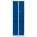 L&uuml;llmann&reg; F&auml;cherschrank mit 10 F&auml;chern - grau/blau