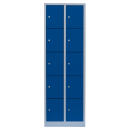 L&uuml;llmann&reg; F&auml;cherschrank mit 10 F&auml;chern - grau/blau