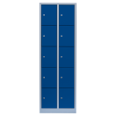 L&uuml;llmann&reg; F&auml;cherschrank mit 10 F&auml;chern - grau/blau