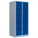 L&uuml;llmann&reg; XL F&auml;cherschrank mit 10 F&auml;chern - grau/blau