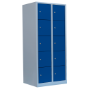 L&uuml;llmann&reg; XL F&auml;cherschrank mit 10 F&auml;chern - grau/blau