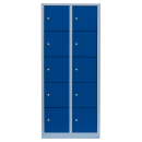 L&uuml;llmann&reg; XL F&auml;cherschrank mit 10 F&auml;chern - grau/blau