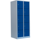 L&uuml;llmann&reg; XXL F&auml;cherschrank mit 10 F&auml;chern - grau/blau