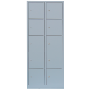 L&uuml;llmann&reg; XXL F&auml;cherschrank mit 10 F&auml;chern - grau