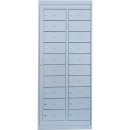 Verteilerschrank 20 F&auml;cher Postschrank Personalschrank 180x74x50cm grau 526300