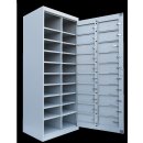 Verteilerschrank 20 F&auml;cher Postschrank Personalschrank 180x74x50cm grau 526300