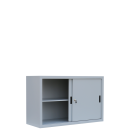 L&uuml;llmann&reg; Aktenschrank Schiebet&uuml;r - 2 Ordnerh&ouml;hen - Breite 1200 mm - grau