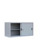 L&uuml;llmann&reg; Aktenschrank Schiebet&uuml;r - 2 Ordnerh&ouml;hen - Breite 1600 mm - grau