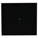 L&uuml;llmann&reg; Aktenschrank Schiebet&uuml;r - 3 Ordnerh&ouml;hen - Breite 1200 mm - schwarz