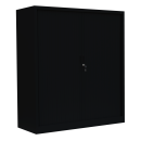 L&uuml;llmann&reg; Rollladenschrank - 3 Ordnerh&ouml;hen - Breite 1200 mm - schwarz