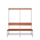 Umkleidebank Sitzbankgarderobe 400-1825 x 1600 x 400 mm...