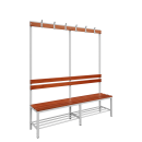 Umkleidebank Sitzbankgarderobe 400-1825 x 1600 x 400 mm...