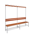 Umkleidebank Sitzbankgarderobe 400-1825 x 2000 x 400 mm...