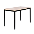 Schreibtisch Besprechungstisch Computertisch Konferenztisch 160x60cm Schwarz/Ahorn Dekor 331072