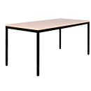 Schreibtisch Profi Besprechungstisch Computertisch Konferenztisch 200 x 80 cm Schwarz/Ahorn Dekor 331132