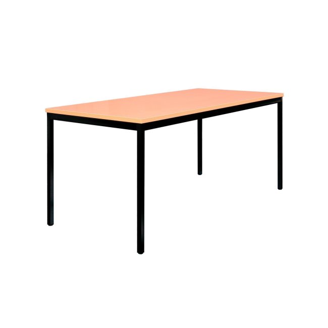 Schreibtisch Profi Besprechungstisch Computertisch Konferenztisch 200 x100 cm Schwarz/Buche Dekor 331141